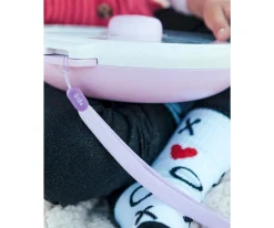 GöBe Caja Almuerzo Snack Spinner Flip, Correa de Mano y Hoja de Pegatinas Taro Purple^ Cajas De Almuerzo