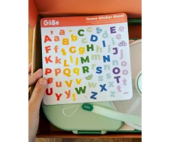 GöBe Caja Almuerzo Snack Spinner Flip, Correa de Mano y Hoja de Pegatinas Taro Purple^ Cajas De Almuerzo