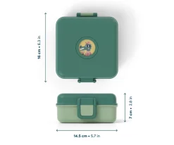 Monbento Caja Almuerzo Snacky Verde Forest