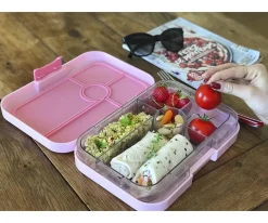 Yumbox Caja Almuerzo Tapas Capri Pink Jungla Pastel 5 Compartimentos