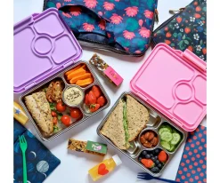 Yumbox Caja Almuerzo Pret Acero Lavanda 4 Compartimentos^ Cajas De Almuerzo