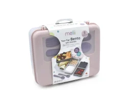 Melii Caja Bento 2 Niveles Pink Purple Grey