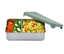 Melii Caja Bento de Acero Inoxidable Sage^ Fiambreras Infantiles