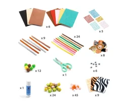 Niños Djeco Caja Creativa Crea Animales de la Jungla