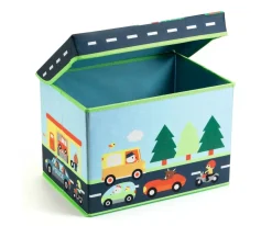 Niños Djeco Caja de Almacenamiento Con Asiento Circuito