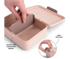 Done by Deer Caja de Almuerzo con Divisor Tiny Farm Powder