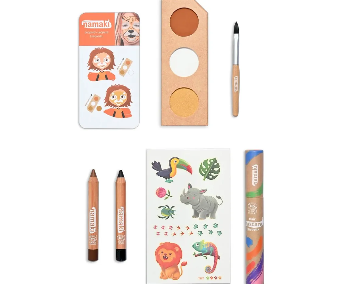 Namaki Caja de Maquillaje Vida Salvaje^Niños Pintura De Uñas, Brillos Y Tattoos