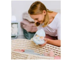 Rabbit & Friends Caja de Música Carrusel con Lámpara Chicklet Azul^ Iluminación