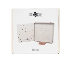Petit Artichaut Caja Huella de Bebé Cuadrada Jolis Coeurs