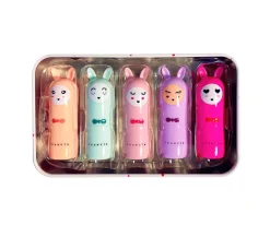 Inuwet Caja Metálica 5 Bálsamos Labiales^Niños Pintura De Uñas, Brillos Y Tattoos