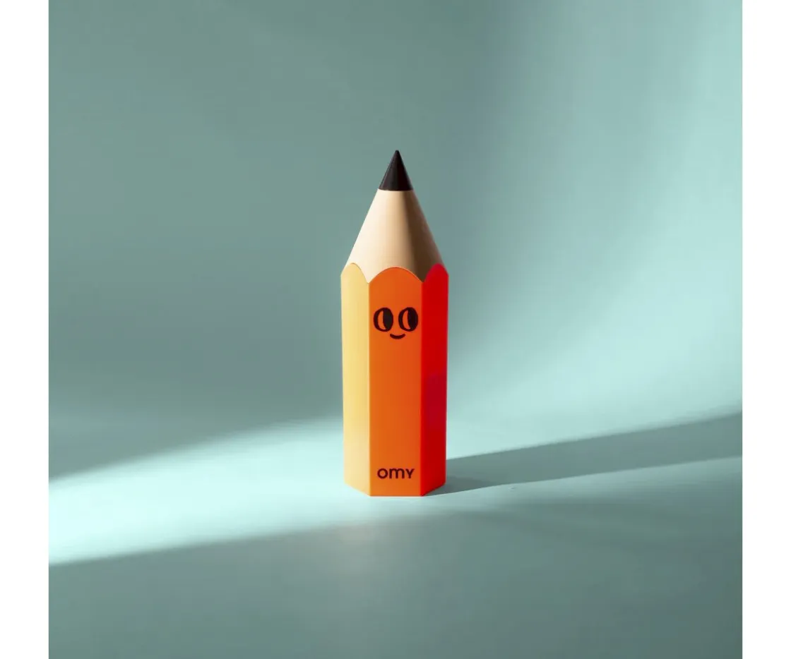 Omy Caja para Lápices Naranja^ Material Escolar