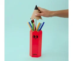 Omy Caja para Lápices Naranja^ Material Escolar