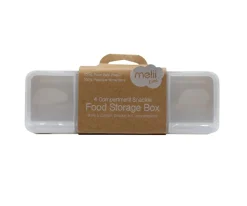 Melii Caja Snackle 4 Compartimentos Ivory Luxe