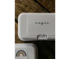 Funkybox Caja Toallitas Blanca Arcoiris^Niños Porta Toallitas