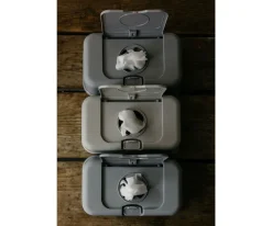 Funkybox Caja Toallitas Plata Estrellitas^Niños Porta Toallitas