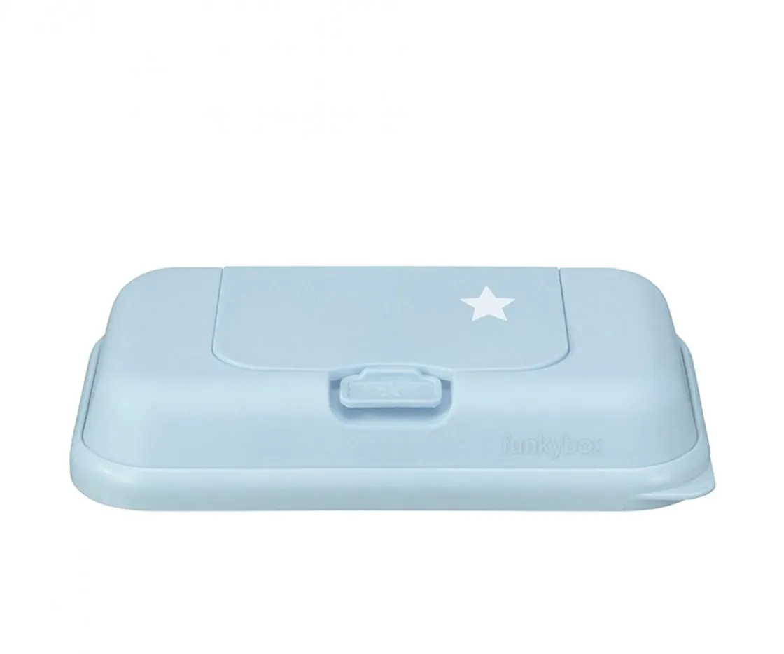 Funkybox Caja Toallitas to Go Azul Pastel Estrellitas^Niños Porta Toallitas