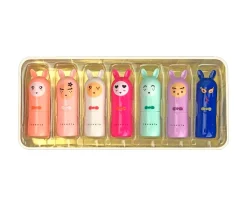 Niños Inuwet Cajita 7 Bálsamos Labiales Pompón Edición Limitada Navidad