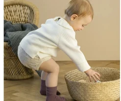 GoBabyGo Calcetines Suela Antideslizante Bambú Misty Plum^ Gateo