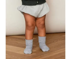 GoBabyGo Calcetines Suela Antideslizante Bambú Grey Melagne^ Gateo