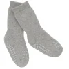 GoBabyGo Calcetines Suela Antideslizante Algodón Orgánico Grey Melange^ Gateo
