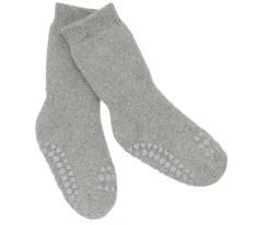GoBabyGo Calcetines Suela Antideslizante Algodón Orgánico Grey Melange^ Gateo