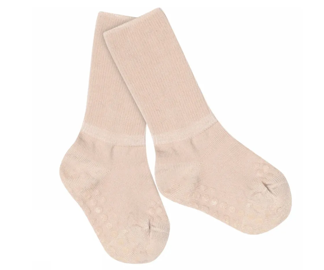 GoBabyGo Calcetines Suela Antideslizante Lana Merino Rose Dust^ Gateo