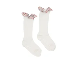 GoBabyGo Calcetines Suela Antideslizante Bambú Liberty Off White^ Gateo
