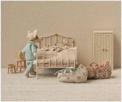 Maileg Cama Vintage para Ratón Off White Dots^Niños Casa De Muñecas De Madera