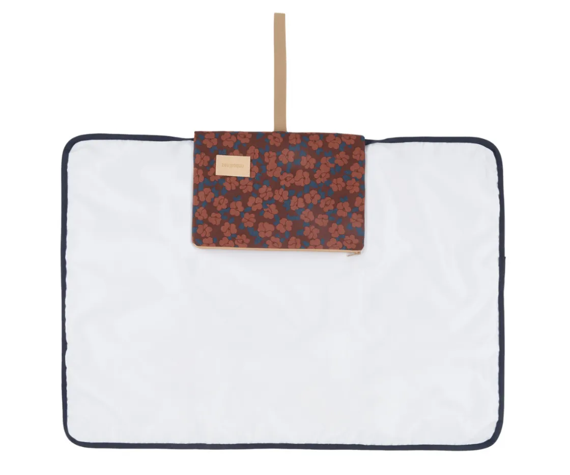 Nobodinoz Cambiador de Viaje Impermeable Hyde Park Maroon Poppies^Niños Cambiadores Para Bebés