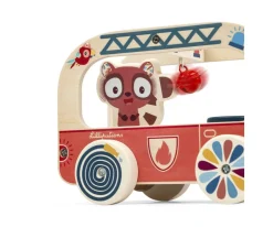 Niños Lilliputiens Camión de Bombero de Madera Jack el León