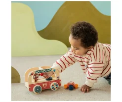 Niños Lilliputiens Camión de Bombero de Madera Jack el León