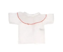 Tutete Textil Camisa Cutie con Volante Plumeti Rosa para Muñeco^Niños Accesorios Para Muñecas