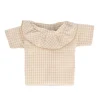 Tutete Textil Camisa Vichy con Volante Beige para Muñeco^Niños Accesorios Para Muñecas