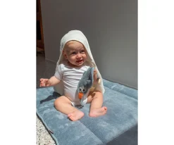 Niños Timboo Capa / Toalla de Baño Grande Daisy White Personalizable