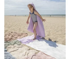 Niños Timboo Capa / Toalla de Baño Grande Daisy White Personalizable