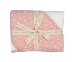 Niños Tutete Capa Baño Leaves Pink Personalizable