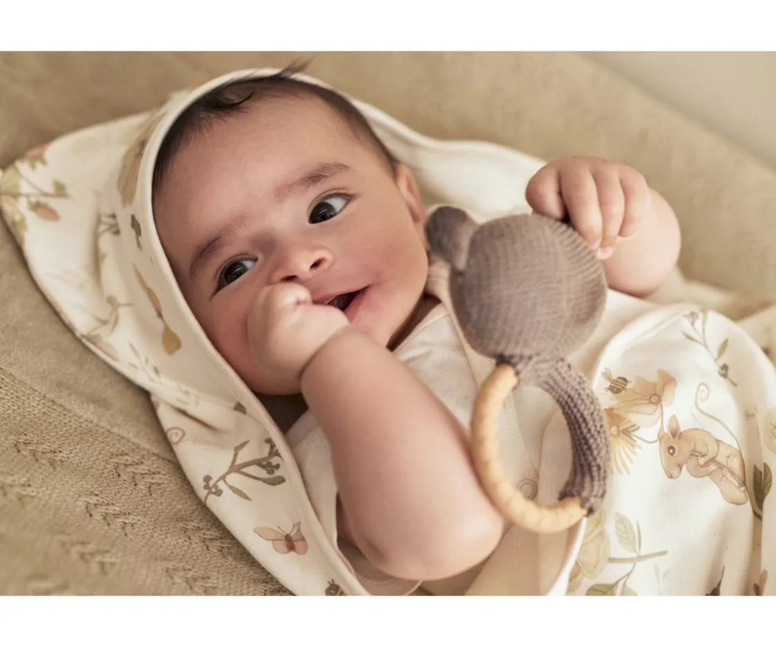 Jollein Capa de Baño Dreamy Mouse Personalizable^Niños Capa De Baño Bebé