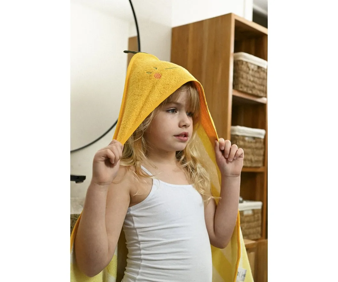 The Cotton Cloud Capa de Baño Lola Limón Personalizable^Niños Toallas Playa Niños