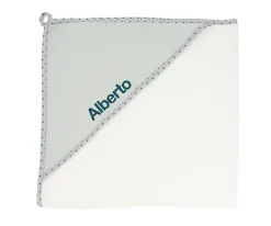 Niños Cristina de Jos'h Capa de Baño Mini Star Grey Personalizable