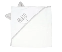 Cristina de Jos'h Capa de Baño Orejitas Classic Star Gris Personalizable^Niños Toallas