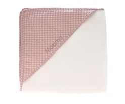 Niños Cristina de Jos'h Capa de Baño Vichy Rosa Personalizable