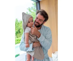 Timboo Capa Toalla de Baño Grande Feather Grey Personalizable^Niños Toallas