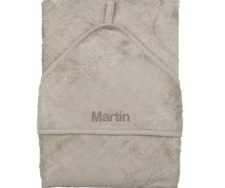 Timboo Capa Toalla de Baño Grande Feather Grey Personalizable^Niños Toallas