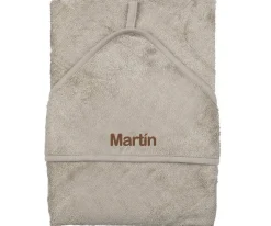 Timboo Capa Toalla de Baño Grande Feather Grey Personalizable^Niños Toallas