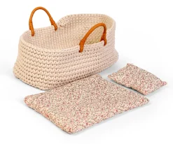 byAstrup Capazo Moisés Pequeño Croché para Muñecas^Niños Accesorios Para Muñecas