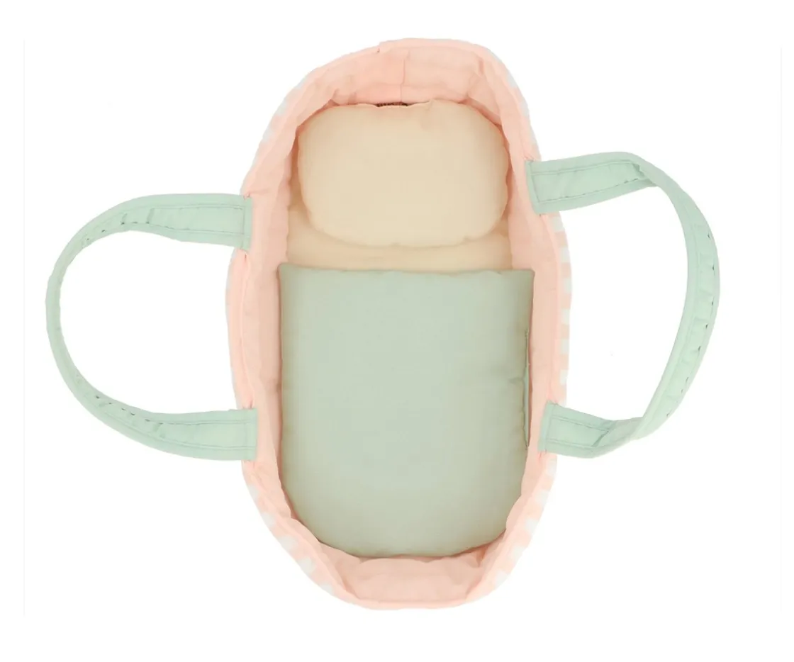 Niños Monnëka Capazo Muñecas Stripes Pink