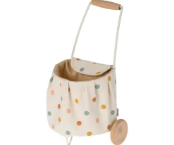 Niños Maileg Carrito Cesta Multi Dots Mini