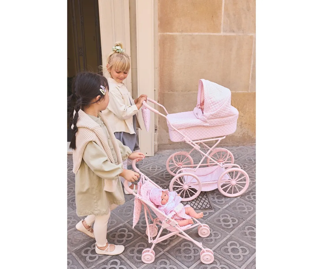 Monnëka Carrito para Muñecas Vichy Personalizable^Niños Carritos Muñecas