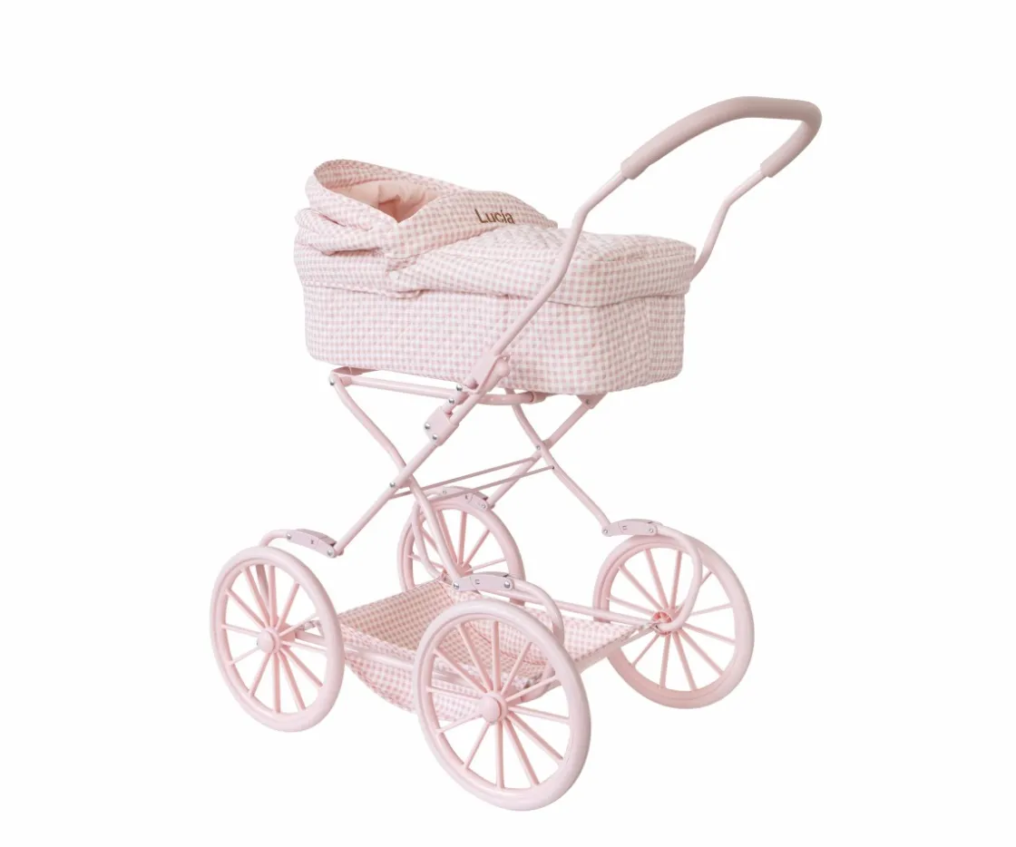 Monnëka Carrito para Muñecas Vichy Personalizable^Niños Carritos Muñecas