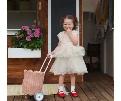 Niños Olli Ella Carrito Ratán Luggy Petal